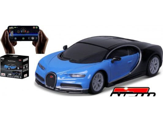 Bugatti Chiron w/Phone App Bluetooth Control 1:41 Scale RC Car