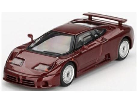 Bugatti EB110 GT Dark Red Metallic (LHD) (Blister Packaging) 1:64 Scale MINI GT Diecast Model-MINI GT-Diecast Model Centre
