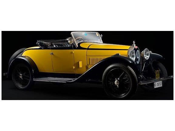 Bugatti Type 40 Roadster yellow/black 1929 - 1:43 Scale Model Car-Matrix-Diecast Model Centre