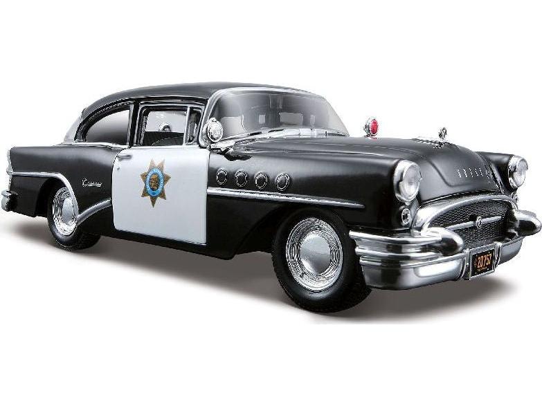 Buick Century 1955 Police 1:24 Scale Diecast Model Car – Maisto-Maisto-Diecast Model Centre