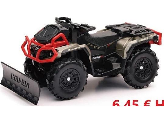 CAN AM Outlander X MR 1000 R + Snow Plow 1:20 Scale NewRay Diecast Model Quad Bike-NewRay-Diecast Model Centre