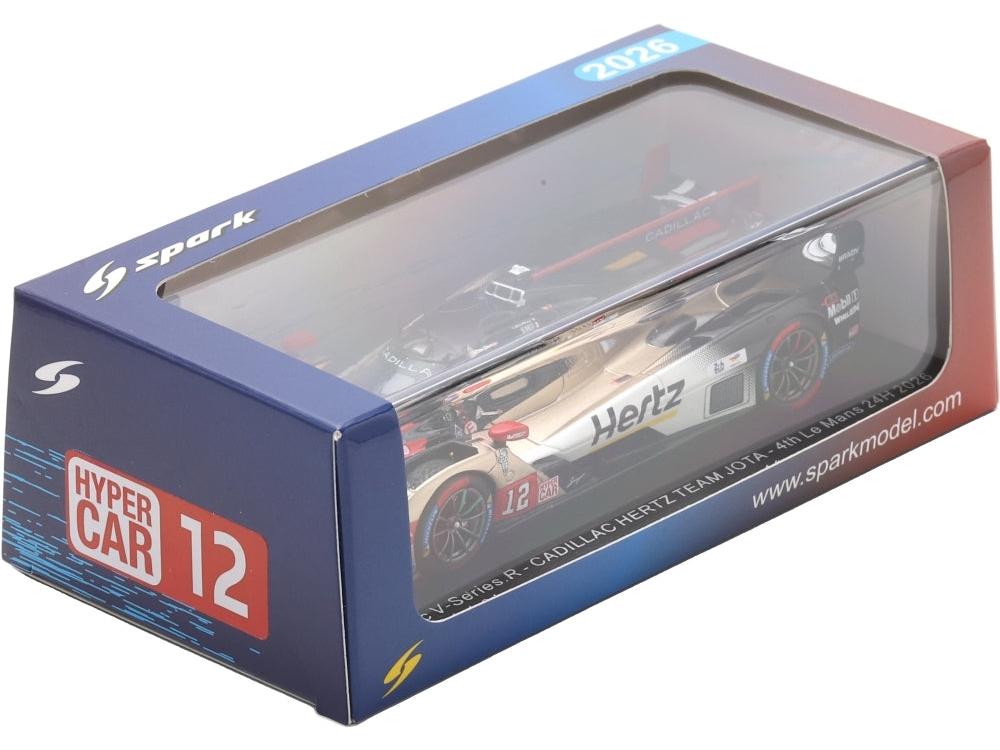 Cadillac V-Series.R Hertz Team Jota #12 4th Le Mans 24H 2026 Lynn/Stevens/Nato 1:43 Scale Resin Car – Spark-Spark-Diecast Model Centre