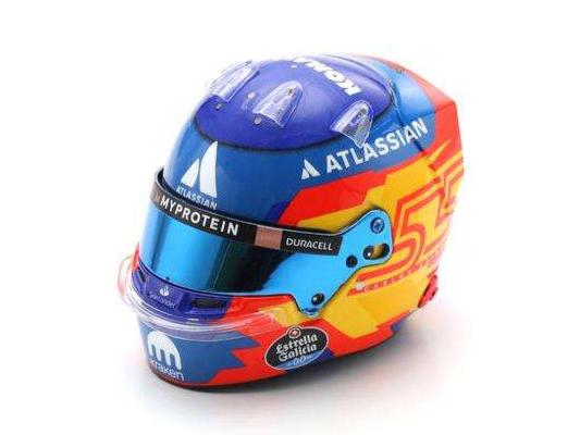 Carlos Sainz 2025 Helmet Williams Racing 1:5 Scale Spark Replica