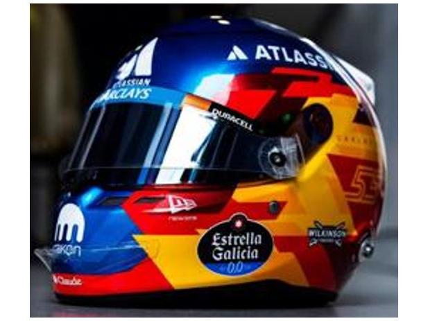 Carlos Sainz F1 2026 Helmet 1:5 Scale Spark Resin Replica Helmet-Spark-Diecast Model Centre