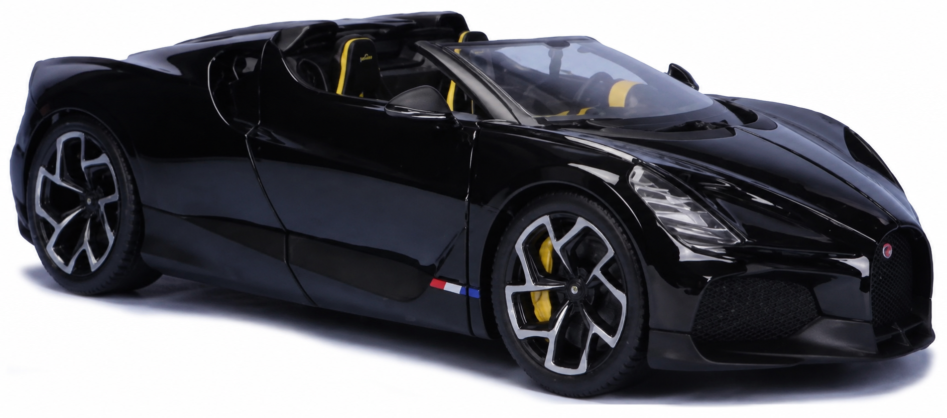 Bugatti W16 Mistral Cabriolet (Eurasia Version) 1:18 Scale Diecast Model Car – Bburago