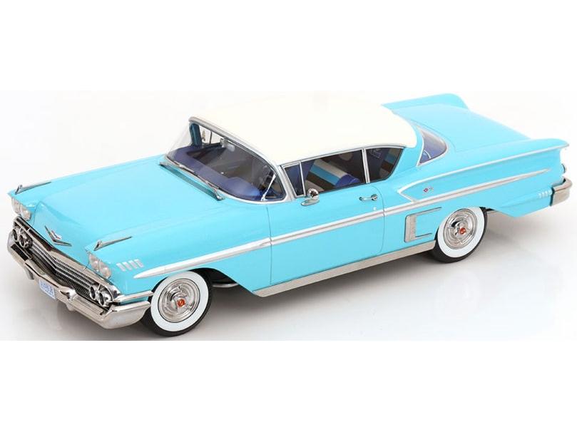Chevrolet Bel Air Impala Coupe 1958 Turquoise/Cream 1:18 Scale Diecast Car – KK Scale-KK Scale-Diecast Model Centre