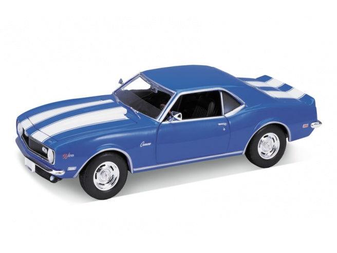 Chevrolet Camaro Z28 1968 Blue 1:24 Scale Welly Diecast Model-Welly-Diecast Model Centre