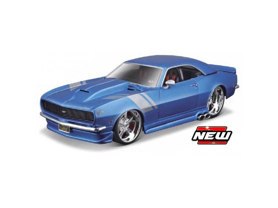 Chevrolet Camaro Z28 1968 blue 1:24 Scale Model Car
