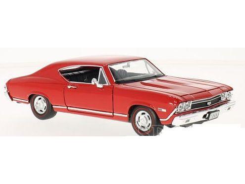 Chevrolet Chevelle SS 396 1968 Red 1:24 Scale Welly Diecast Model-Welly-Diecast Model Centre