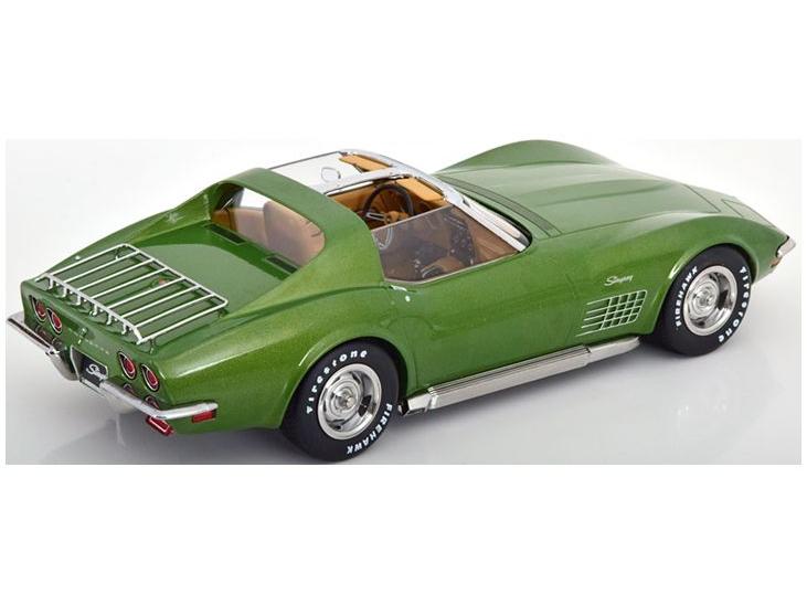 Chevrolet Corvette C3 1972 Light Green Metallic 1:18 Scale Diecast Car – KK Scale-KK Scale-Diecast Model Centre