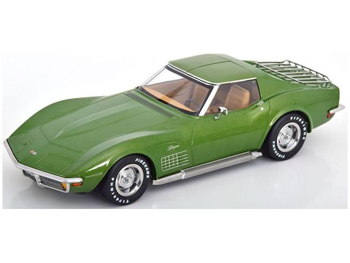 Chevrolet Corvette C3 1972 Light Green Metallic 1:18 Scale Diecast Car – KK Scale-KK Scale-Diecast Model Centre