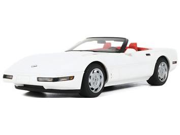 Chevrolet Corvette C4 Convertible Arctic White 1995 1:18 Scale Resin Model Car – GT Spirit-GT Spirit-Diecast Model Centre