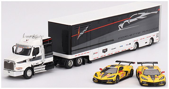 Chevrolet Corvette C8.R Transport Set Mijo Exclusive 1:64 Scale MINI GT Diecast Model-MINI GT-Diecast Model Centre