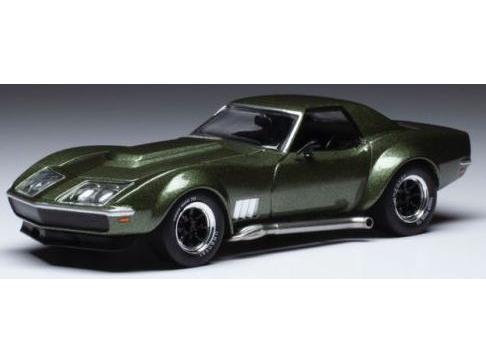 Chevrolet Corvette Custom (C3) Metallic Green 1972 1:43 Scale IXO Diecast Model Car-IXO-Diecast Model Centre