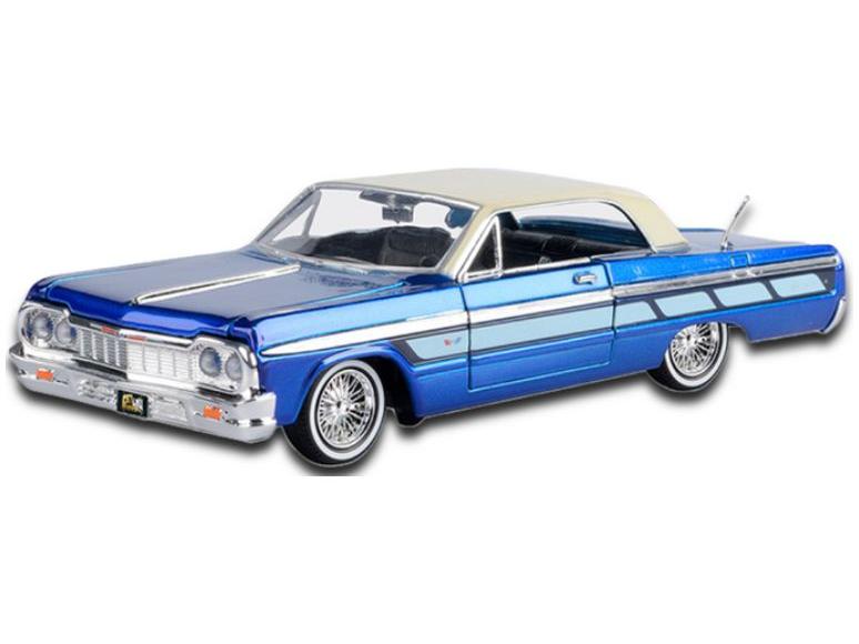 Chevrolet Impala Blue 1964 - Get Low - 1:24 Scale Motormax Diecast Model Car-Motormax-Diecast Model Centre