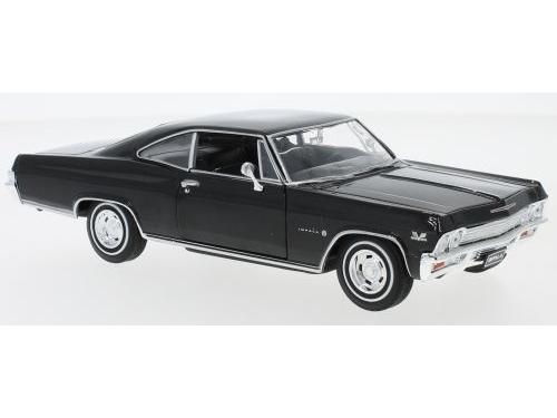 Chevrolet Impala SS396 1965 Black 1:24 Scale Welly Diecast Model-Welly-Diecast Model Centre
