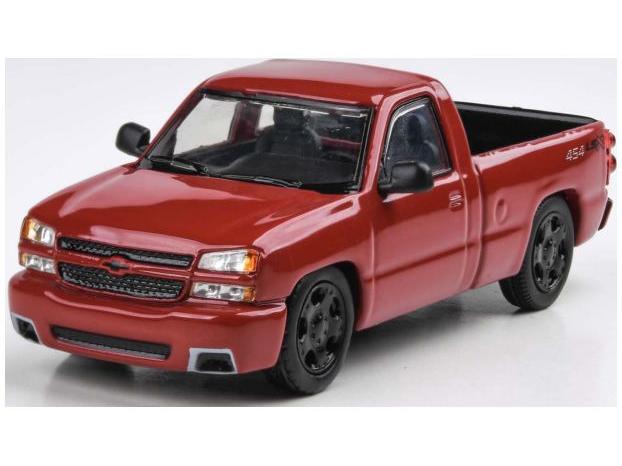 Chevrolet Silverado Single Cab Victory Red 2006 1:64 Scale Paragon Diecast Model Car-Paragon-Diecast Model Centre