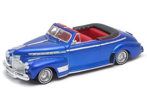 Chevrolet Special Deluxe Low Rider 1941 Blue Metallicallic 1:24 Scale Welly Diecast Model-Welly-Diecast Model Centre