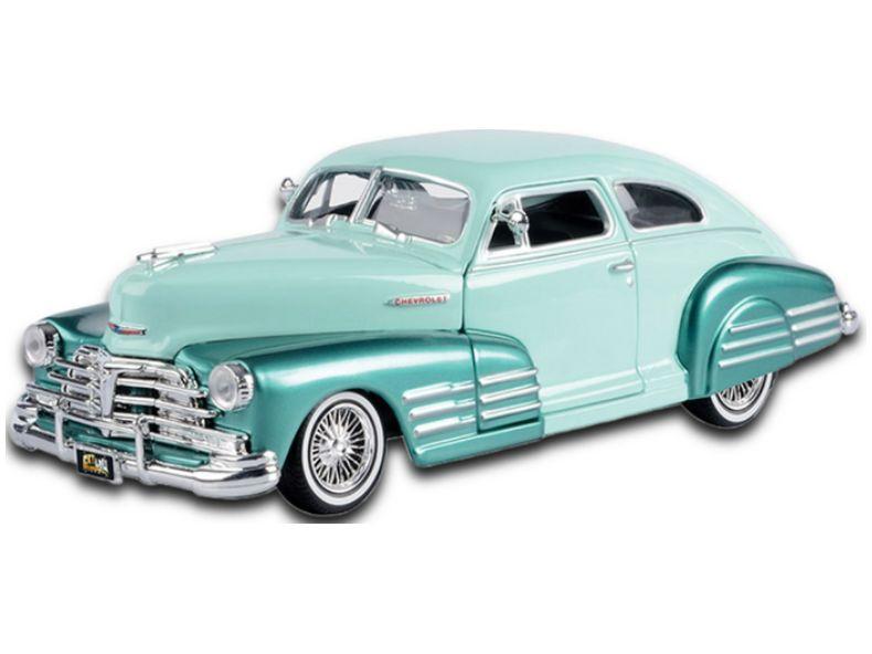 Chevy Aerosedan Fleetside 1948 Green 'Get Low' 1:24 Scale Diecast Car – Motormax-Motormax-Diecast Model Centre
