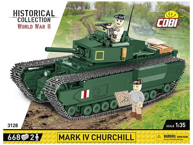 Churchill MK IV WWII (668 pcs) Cobi Brick Build Kit-Cobi-Diecast Model Centre