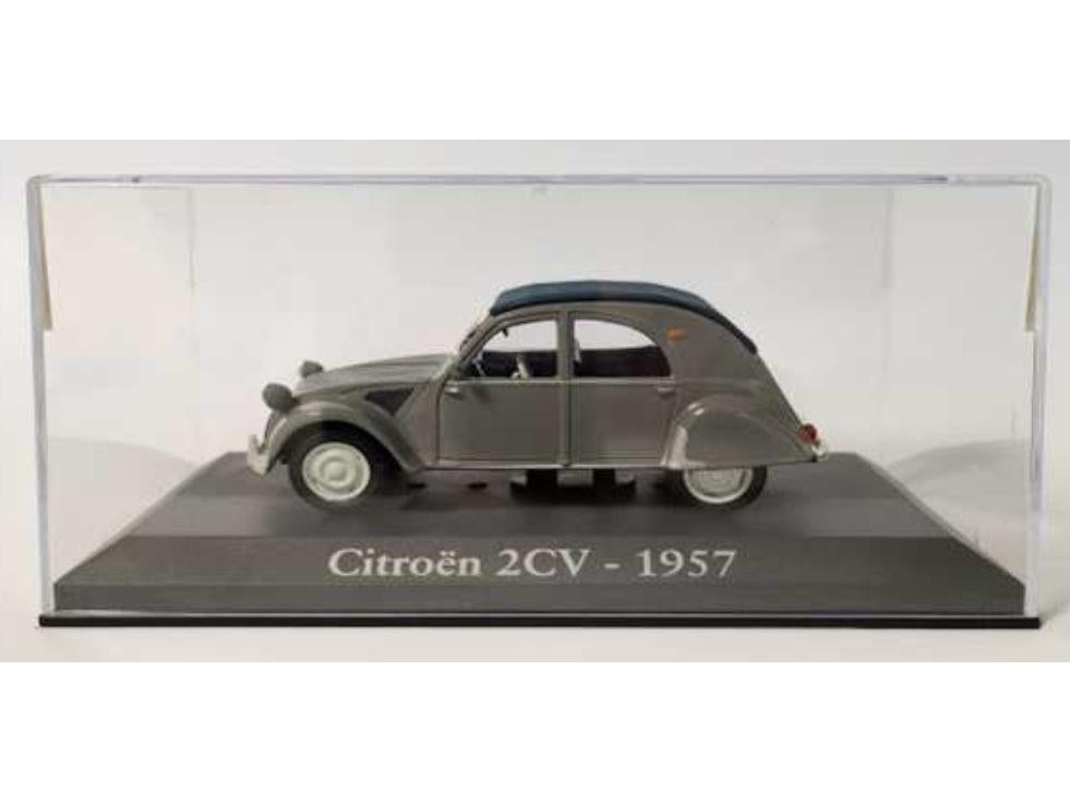 Citroen 2CV 1957 Grey 1:43 Scale Unbranded Diecast Model-Unbranded-Diecast Model Centre