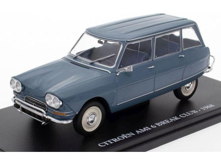 Citroen AMI 6 Break Club 1968 Blue 1:24 Scale Unbranded Diecast Model Car-Unbranded-Diecast Model Centre