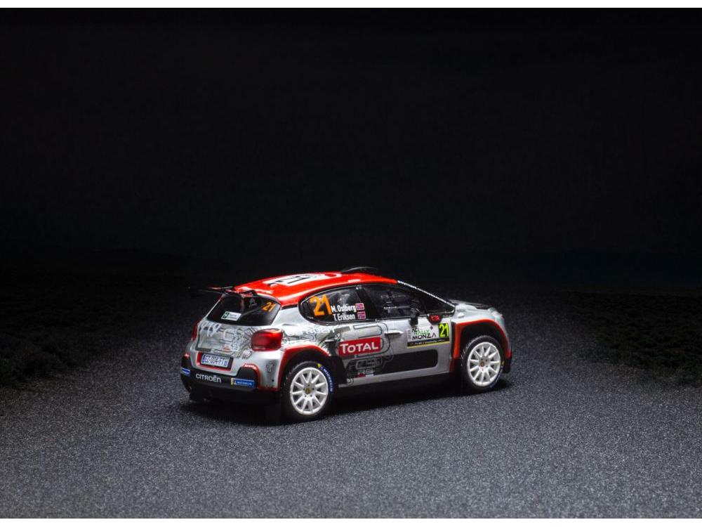 Citroen C3 R5 #21 WRC Rallye Monza 2020 M.Ostberg/T.Eriksen 1:43 Scale IXO Diecast Model Car-IXO-Diecast Model Centre