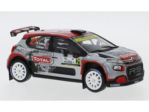 Citroen C3 R5 #21 WRC Rallye Monza 2020 M.Ostberg/T.Eriksen 1:43 Scale IXO Diecast Model Car-IXO-Diecast Model Centre