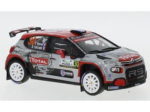 Citroen C3 R5 #30 WRC Rallye Monza 2020 Y.Rossel/B.Fulcrand 1:43 Scale IXO Diecast Model Car-IXO-Diecast Model Centre