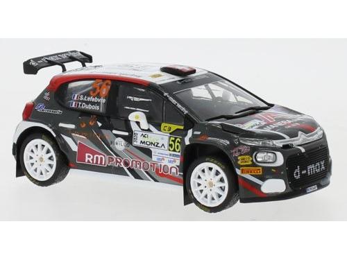Citroen C3 R5 #56 WRC Rallye Monza 2020 S.Lefebvre/T.Dubios 1:43 Scale IXO Diecast Model Car-IXO-Diecast Model Centre