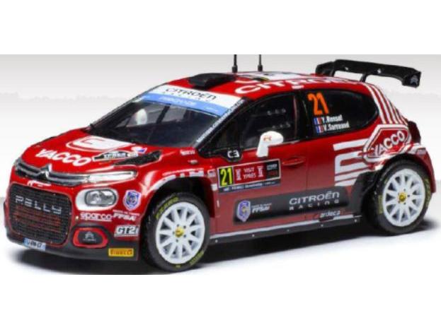Citroen C3 Rally2 #21 WRC2 Rally Ypern 2022 Y.Rossel/B.Boulloud 1:43 Scale IXO Diecast Model Car-IXO-Diecast Model Centre