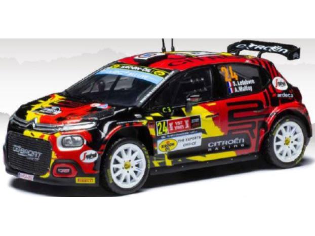 Citroen C3 Rally2 #24 WRC2 Rally Ypern 2022 S.Lefebvre/A.Malfoy 1:43 Scale IXO Diecast Model Car-IXO-Diecast Model Centre