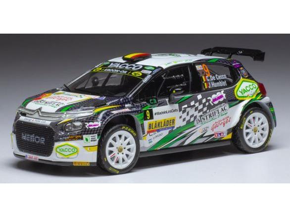 Citroen C3 Rally2 #9 Rallye du Condroz Huy 2021 C. De Cecco/J.Humblet 1:43 Scale IXO Diecast Model Car-IXO-Diecast Model Centre