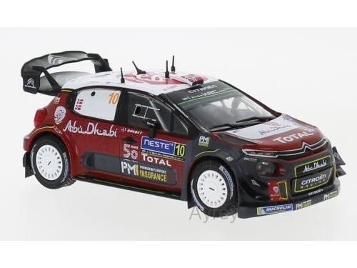 Citroen C3 WRC No.10 Rallye WM Finland M.Ostberg/T.Eriksen 2018 1:43 Scale IXO Diecast Model Car-IXO-Diecast Model Centre