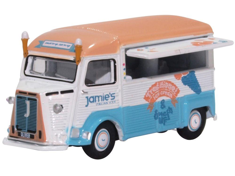 Citroen H Catering Van Jamie's Italian Ices 1:76 Scale Diecast Van – Oxford Diecast-Oxford Diecast-Diecast Model Centre
