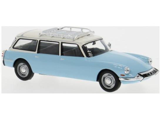 Citroen ID 19 Break Blue/White 1960 1:43 Scale IXO Diecast Model Car-IXO-Diecast Model Centre
