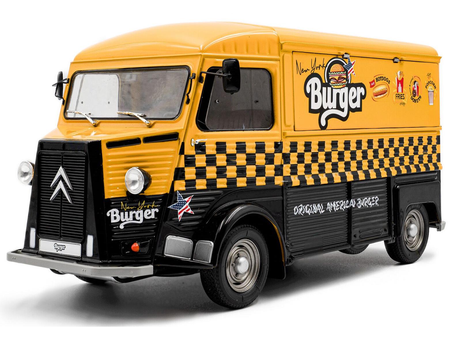 Citroen Type HY 1969 NYC Burger Yellow 1:18 Scale Solido Diecast Model-Solido-Diecast Model Centre
