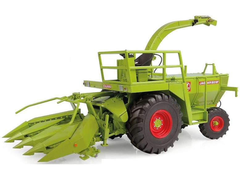 Claas Jaguar 80 SF No Cabin Combine w/Corn Header 1:32 Scale Universal Hobbies Diecast Model-Universal Hobbies-Diecast Model Centre