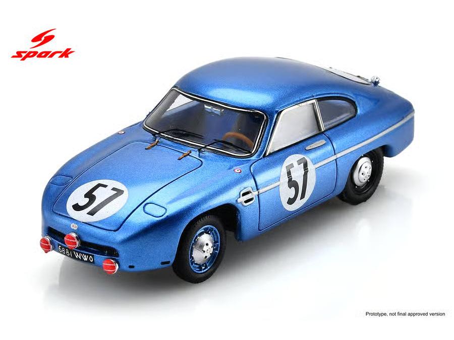 DB HBR5 Coupe Allege Panhard #57 Le Mans 24H 1957 B Deviterne/M Lailler 1:43 Scale Resin Car – Spark-Spark-Diecast Model Centre