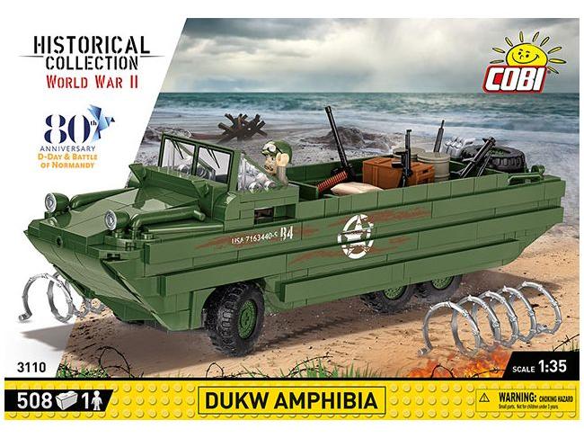 DUKW Amphibia WWII (516 pcs) Cobi Brick Build Kit-Cobi-Diecast Model Centre