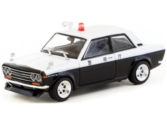 Datsun 510 Japanese Police 1:64 Scale Tarmac Works Diecast Model Car-Tarmac Works-Diecast Model Centre