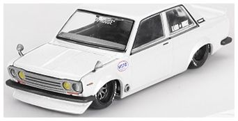 Datsun 510 Street Nismo V2 White 1:64 Scale MINI GT Diecast Model-MINI GT-Diecast Model Centre
