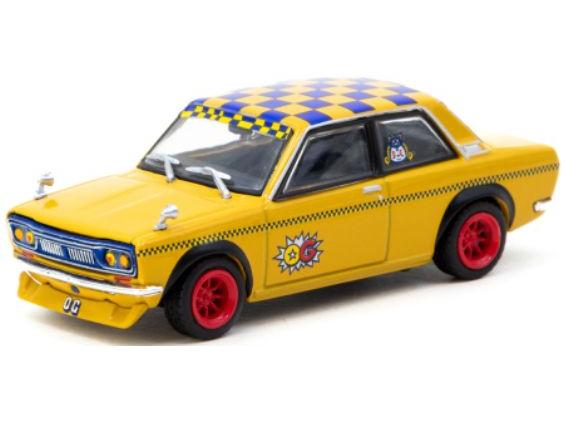 Datsun 510 Yellow/Decoration 1:64 Scale Tarmac Works Diecast Model-Tarmac Works-Diecast Model Centre