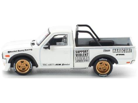 Datsun 620 PANDEM White 1:64 Scale Pop Race Diecast Model Pickup-Pop Race-Diecast Model Centre