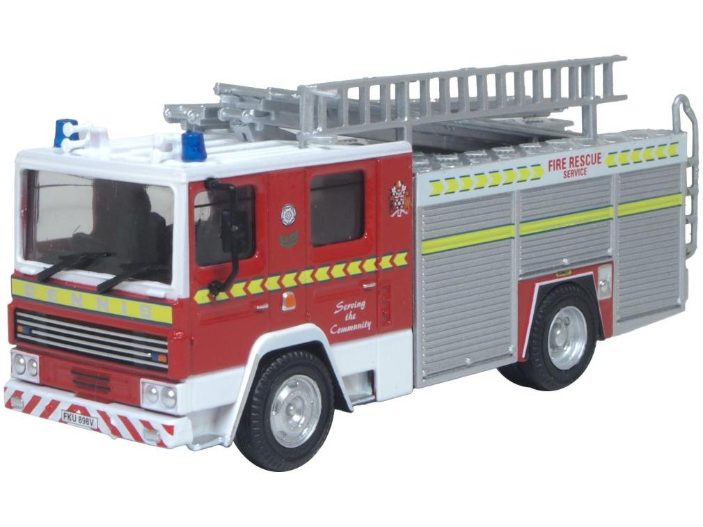 Dennis RS South Yorkshire Fire and Rescue Service 1:76 Scale Oxford Diecast Model Fire Engine-Oxford Diecast-Diecast Model Centre