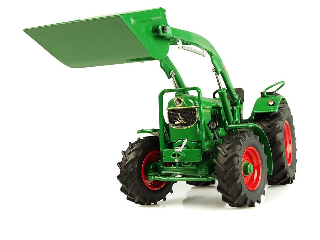 Deutz D6005 with Front Loader 4WD Tractor 1:32 Scale Universal Hobbies Diecast Model-Universal Hobbies-Diecast Model Centre