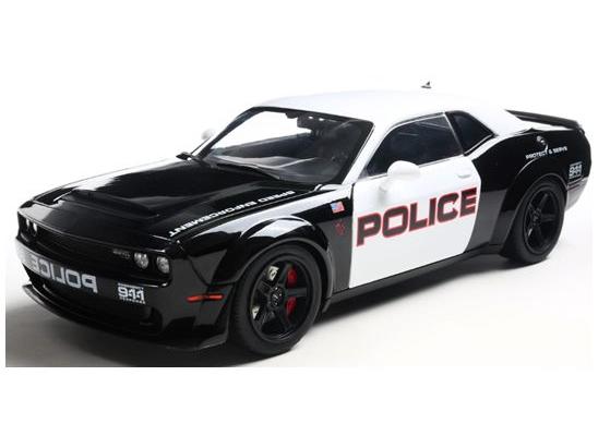 Dodge Challenger R/T SCAT Pack Widebody Highway Police 2023 1:18 Scale Solido Diecast Model Car-Solido-Diecast Model Centre
