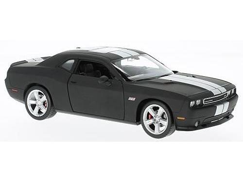 Dodge Challenger SRT Matt Black 1:24 Scale Welly Diecast Model-Welly-Diecast Model Centre