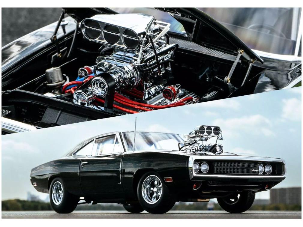 Dodge Charger R/T 1970 Fast and Furious Black 1:18 Scale Kyosho Diecast Model Car-Kyosho-Diecast Model Centre