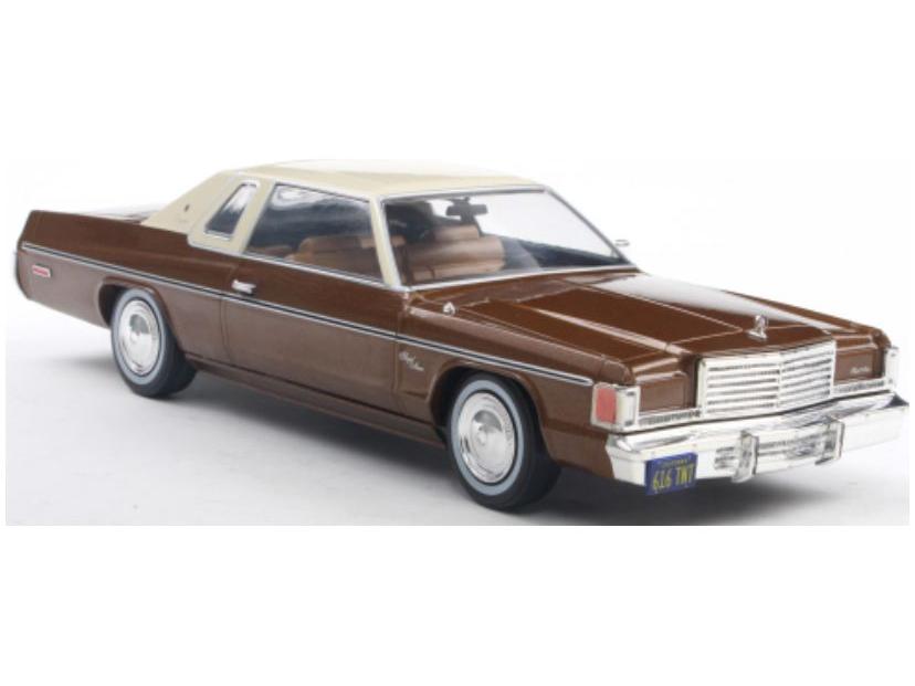 Dodge Royal Monaco Coupe Brown/Beige 1977 1:24 Scale WhiteBox Diecast Model Car-WhiteBox-Diecast Model Centre